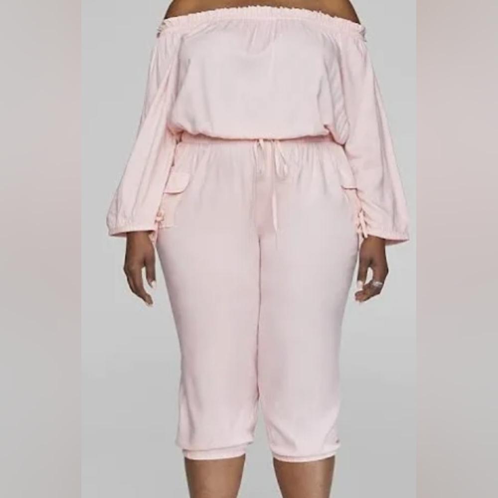 Plus Size Pink Jumpsuit